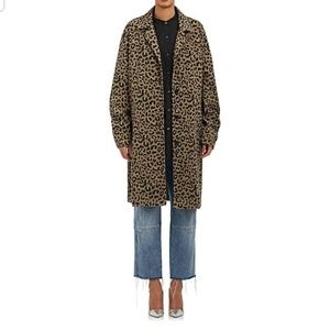 Robert Rodriguez leopard print coat